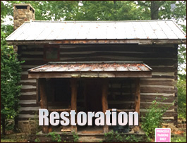 Historic Log Cabin Restoration  New Bern, North Carolina